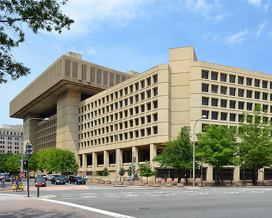 El edificio John Edgar Hoover del FBI en la ciudad de Washington, su centro de operaciones.
