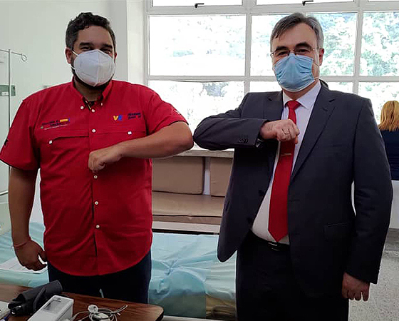 'Nicolasito' Maduro se inoculó con Sputnik V en Venezuela.