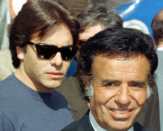 Carlos Menem y su hijo Carlitos Menem Jr.