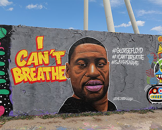 La memoria de George Floyd se recuerda en murales y en movilizaciones realizadas en todo el país.