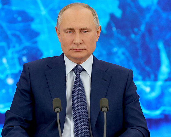 Putin habló en su conferencia de prensa anual acerca de todos los temas.
