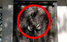 Estatua es vandalizada con “ojos saltones” y las redes se mofan de la acción