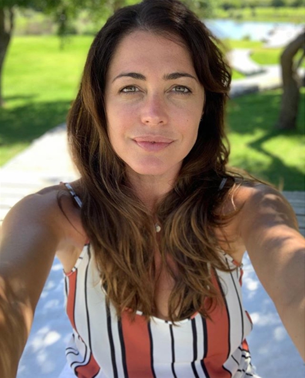Una foto que Pamela David publicó en Instagram y donde aparece sin maquillaje.
