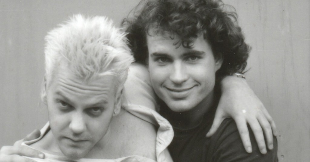 Kiefer Sutherland y Jason Patric, los dos actores que en la cinta "The Lost Boys" interpretaron a David y Michael, respectivamente.