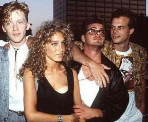 Anthony Michael Hall, Sarah Jessica Parker, Robert Downey Jr. and Bill Paxton, 1984.