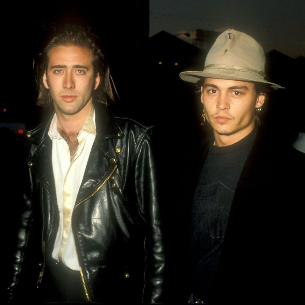 Nicolas Cage and Johnny Depp, 1988
