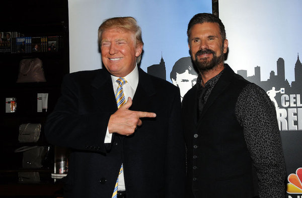 Lorenzo Lamas junto a Donald Trump, actual presidente de los Estados Unidos.