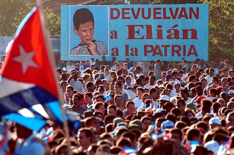 Elián manifestación cubana