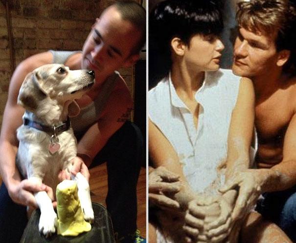 Perro Imita Escenas Perro Imita Escenas