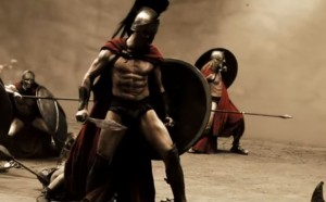leonidas en batalla