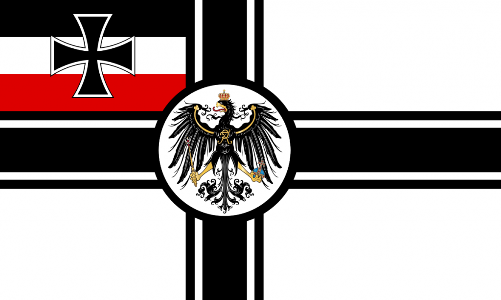 Bandera del Segundo Imperio Alemán.