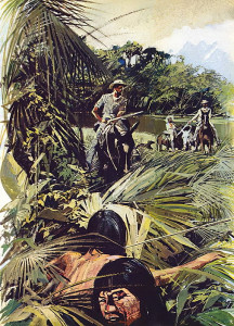 English School - Colonel Percy Fawcett exploring the Matto Grosso - (MeisterDrucke-412634)