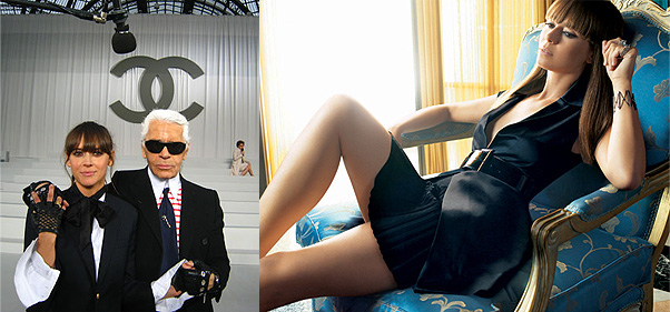 Cat Power y Karl Lagerfeld Cat Power y Karl Lagerfeld