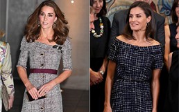Letizia se inspira en Kate Middleton y luce vestido similar al que mostró la Duquesa en Ascot ¿Quién luce mejor?