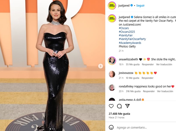 Selena Gomez en un Armani Prive