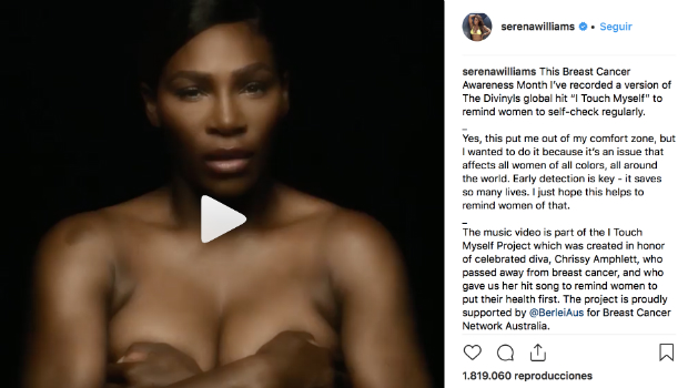 serena williams topless cancer de mamas