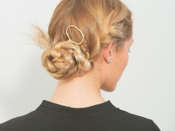 moño trenza