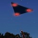 Atribuyen a OVNI triangular misterioso fenómeno en piscinas de una localidad argentina