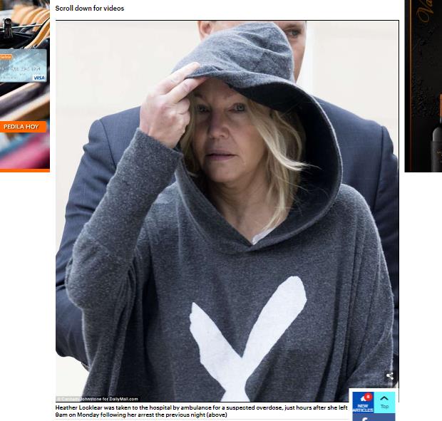 Heather Locklear paparazzis