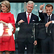 Esta es la foto que refleja a la perfección la euforia de Macron y la tristeza de los reyes belgas en Rusia 2018