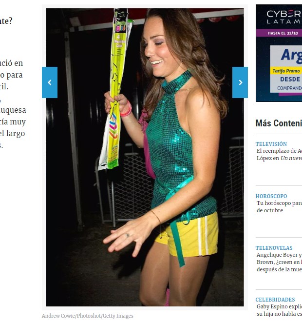 Difícil volver a ver a la duquesa así, por el corto de los pantalones y por lo colorido de la tenida / Captura peopleenespanol.com