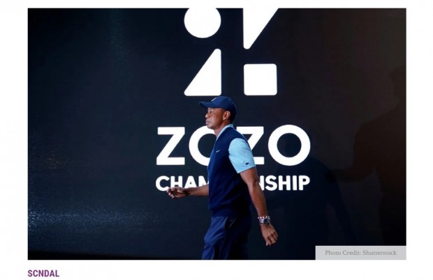 Tiger Woods, en Japón, fotografiado a punto de volver a jugar tras 2 meses de inactividad / Captura radaronline.com