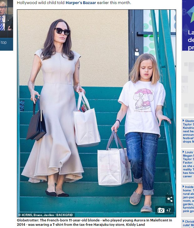 La ex de Brad Pitt se anticipó a la Navidad y comenzó a hacer las compras / Captura www.dailymail.co.uk