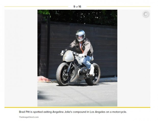 Un clásico de la cuarentena: Brad Pitt detectado saliendo de la casa de Angelina Jolie / Captura pagesix.com