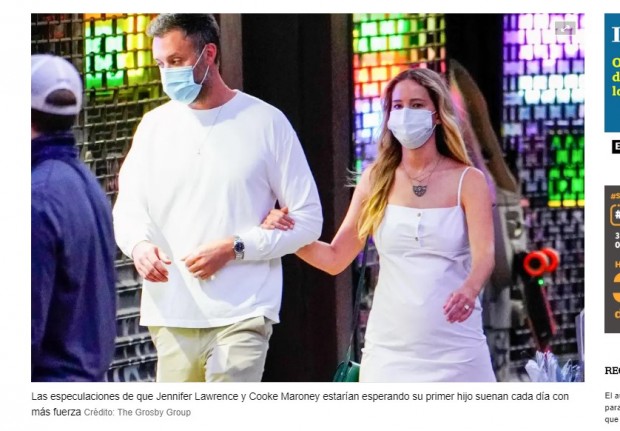 La actriz y Cooke Maroney se conocieron en 2018 y se casaron en 2019 / Captura www.lanacion.com.ar