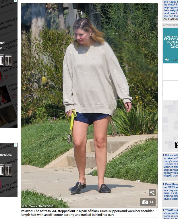 Mischa Barton, captada con tenida informal en Los Ángeles / Captura www.dailymail.co.uk