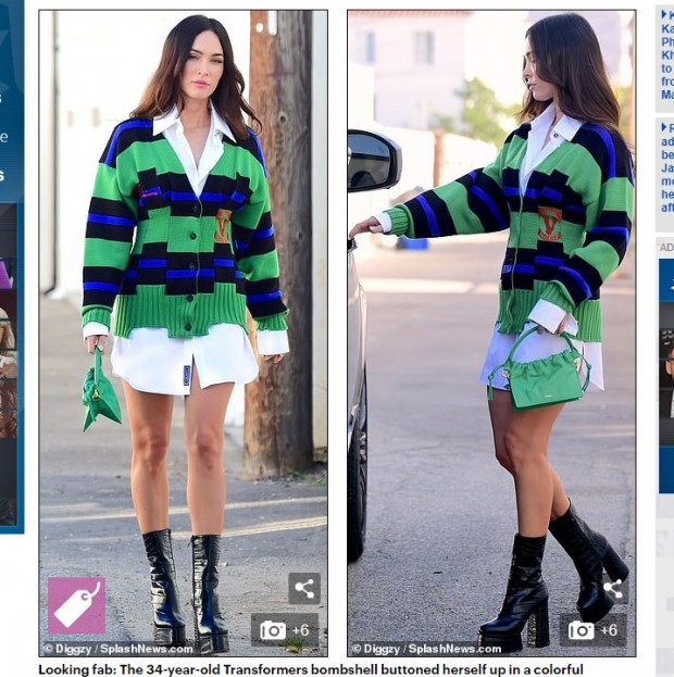 Megan Fox, captada visitando a un amigo en Hollywood / Captura www.dailymail.co.uk