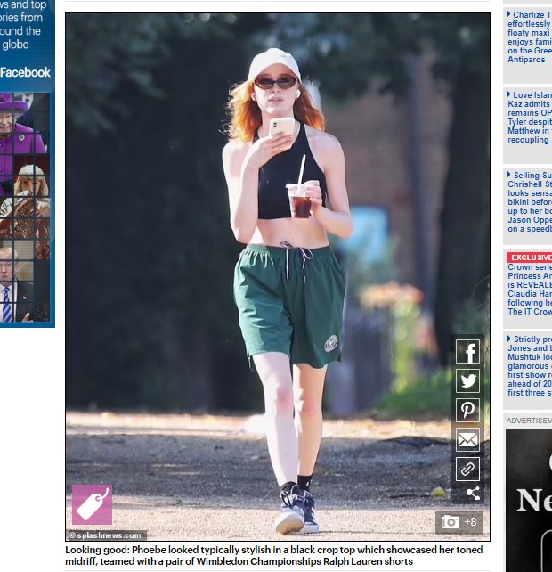 Al margen de la actuación, Dynevor se muestra comprometida con diversas causas / Captura www.dailymail.co.uk