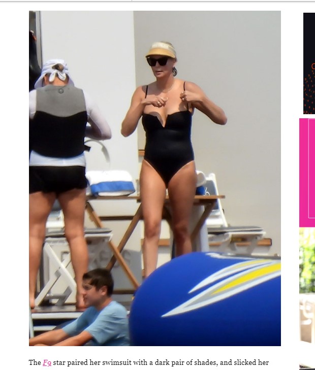 Charlize Theron, detectada celebrando su cumpleaños en Grecia / Captura hollywoodlife.com