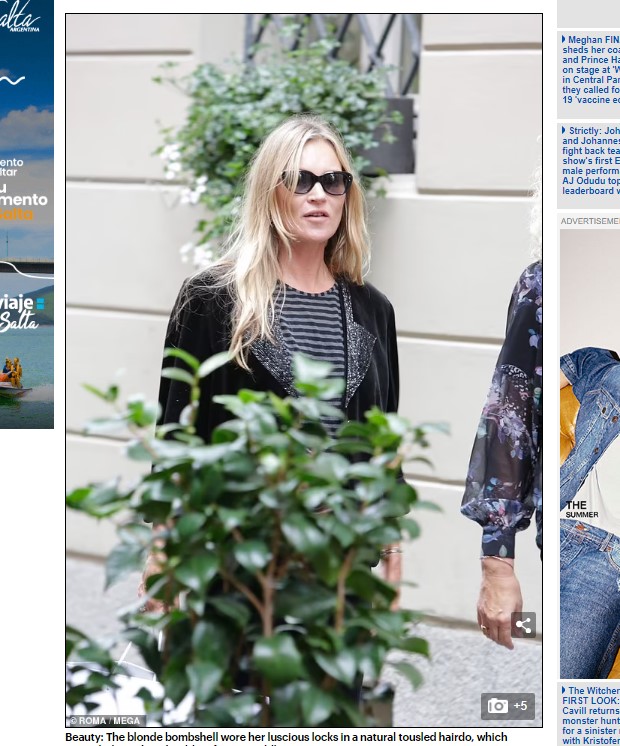 La supermodelo británica se encontraba en la ciudad para el Milan Fashion Week / Captura www.dailymail.co.uk