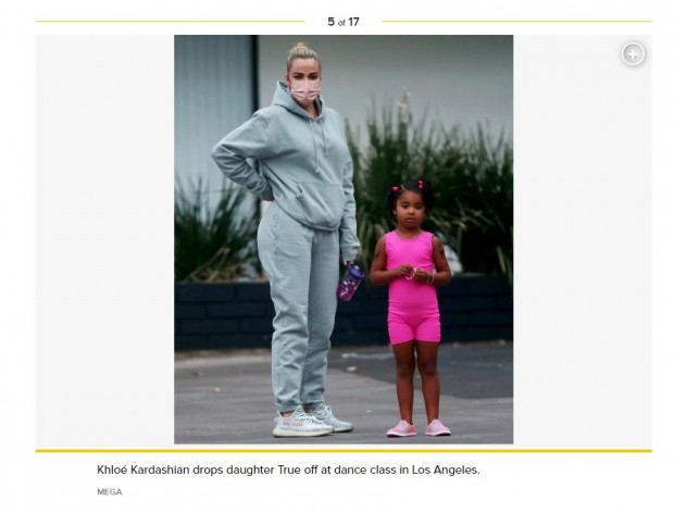 Khloé Kardashian, captada con tenida muy simple junto a su hija / Captura pagesix.com