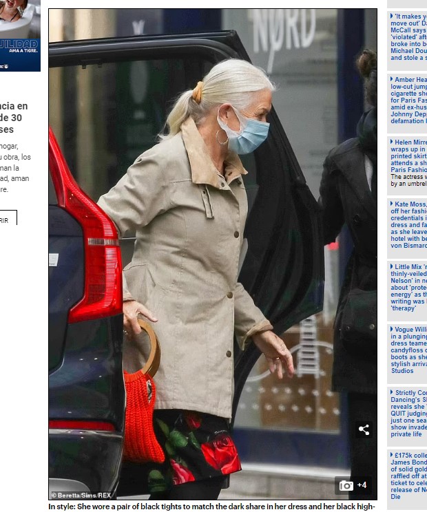 La ganadora de diversos premios por la cinta "Queen" continúa muy activa a sus 76 años / Captura www.dailymail.co.uk