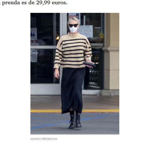 Charlize Theron, en Los Ángeles, con un estilo simple pero demandado / www.elle.com