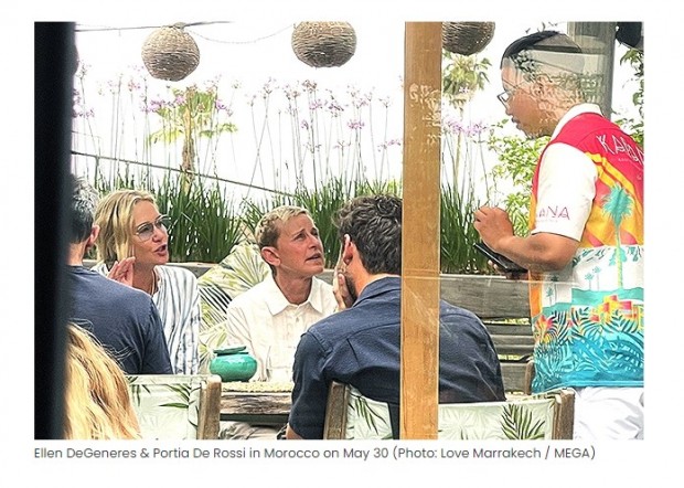 También, ambas compartieron un almuerzo con amigos / Captura hollywoodlife.com