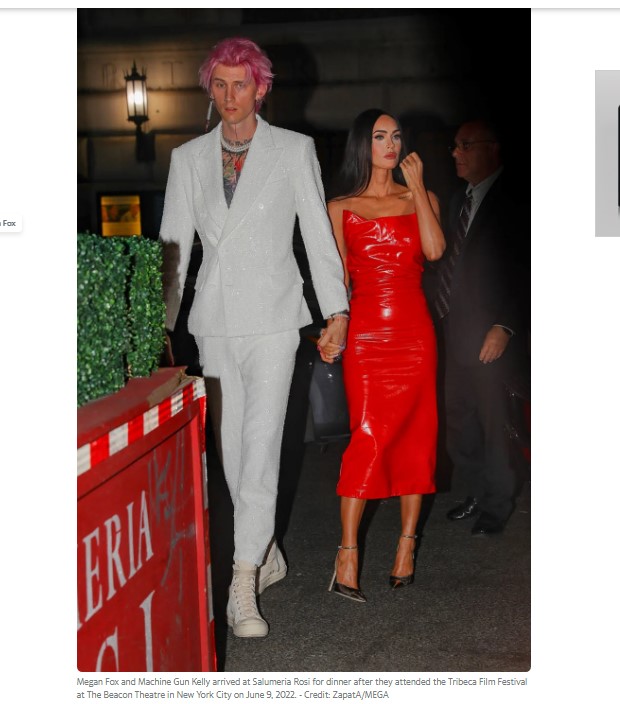 Megan Fox asistió a la premiere de "Taurus", cinta en la que participa junto a su novio / Captura www.yahoo.com