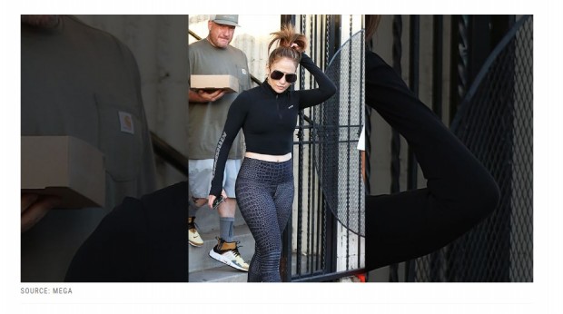 La "diva del Bronx" llevó tenida deportiva, aunque esta vez todos se fijaron en su anillo de bodas / Captura radaronline.com