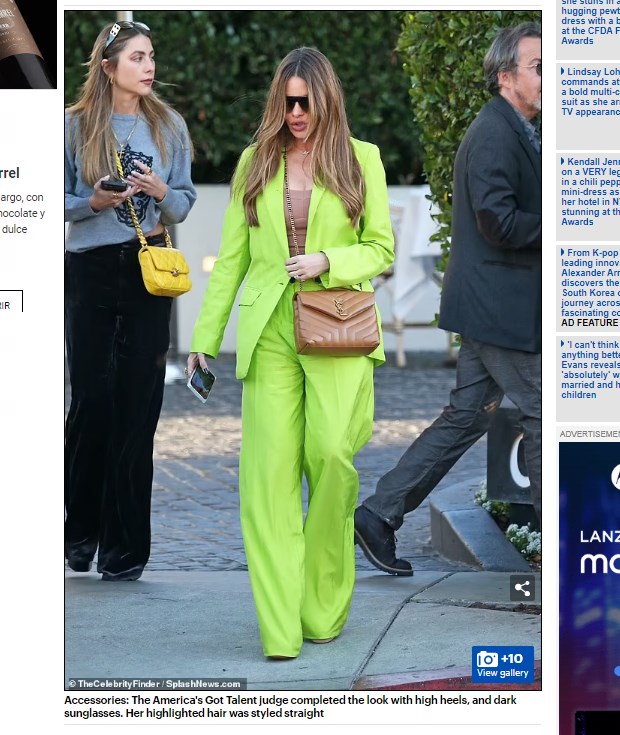 El viento pareció incomodar ligeramente el cabello de la actriz / Captura www.dailymail.co.uk