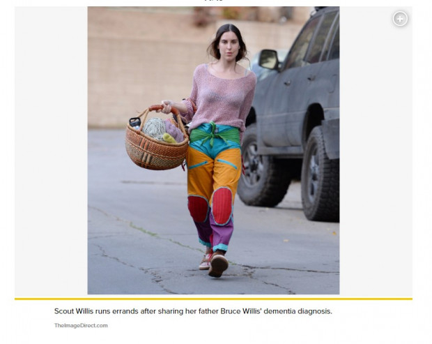 Scout Willis, fotografida por primera vez desde que compartió el diagnóstico de su padre / Captura pagesix.com