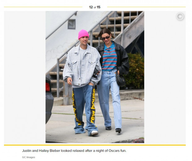 Justin Bieber, fotografiado una vez más con una tenida demasiado grande / Captura pagesix.com