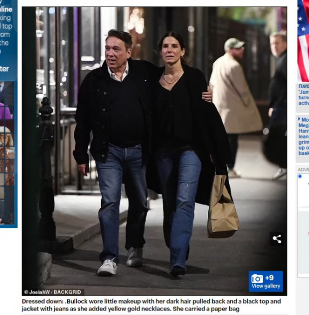 Sandra Bullock sorprendió al reaparecer en Nueva York / Captura www.dailymail.co.uk