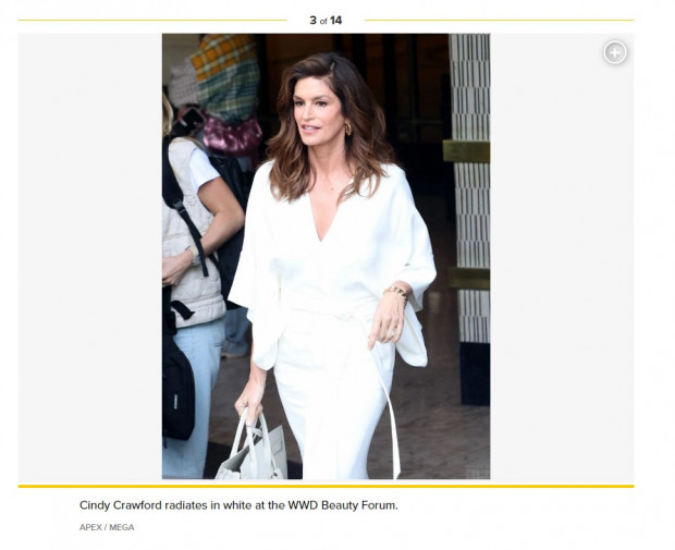 Cindy Crawford deslumbró en un evento de belleza en Los Ángeles / Captura pagesix.com