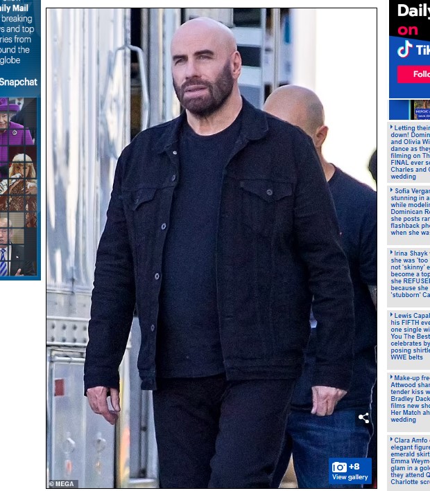 Según algunos medios, al nominado a dos premios Óscar se lo vio con un look más joven que sus 69 años / Captura www.dailymail.co.uk