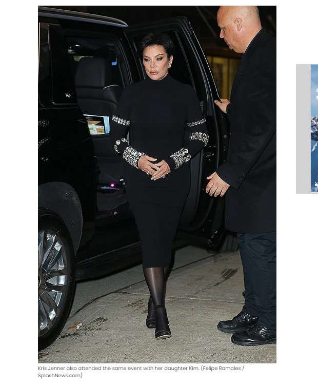 Su madre, Kris Jenner, la acompañó al evento / Captura hollywoodlife.com