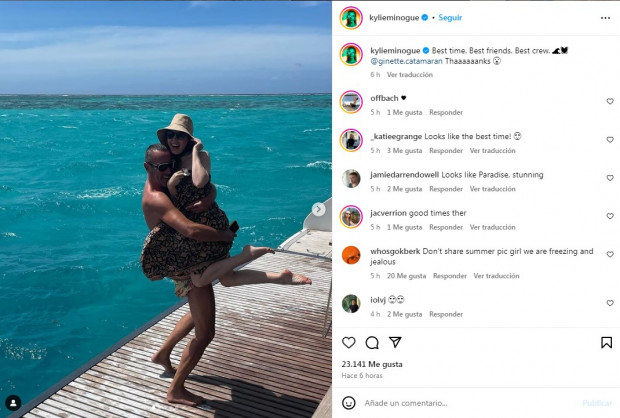 La cantante australiana, como pocas veces se la vio / www.instagram.com/kylieminogue