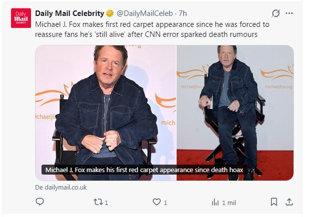 Michael J. Fox vivo
