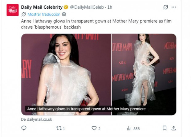 Anne Hathaway alfombra roja
